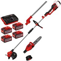 Einhell GE-LM 36/4in1 Li 36v Cordless Brushless High Reach Multi Tool 4 x 6ah Plus Li-ion Twin or Dual Battery Charger