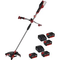 Einhell AGILLO 36v Cordless Split Shaft Brush Cutter and Line Trimmer 255/300mm 4 x 4ah Li-ion Twin or Dual Battery Charger
