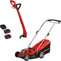 Einhell GE-CM 18/33-2 Li Set 18v Cordless Rotary Lawnmower and Grass Trimmer Kit