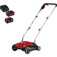 Einhell GC-SC 18/28 Li 18v Cordless Brushless Lawn Scarifier 280mm 2 x 4ah Li-ion Battery Charger