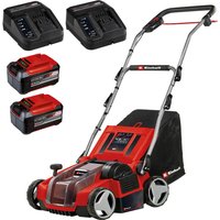 Einhell GE-SA 36/35 Li 36v Cordless Scarifier 350mm 2 x 5.2ah Plus Li-ion Twin or Dual Battery Charger