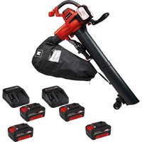 Einhell GE-CL 36/230 Li E 36v Cordless Garden Leaf Blower and Vacuum 4 x 4ah Li-ion Twin or Dual Battery Charger