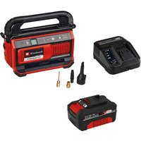 Einhell PRESSITO 18/25 18v Cordless Air Compressor Pump and Inflator 1 x 4ah Li-ion Battery Charger