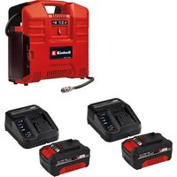 TE AC 36 8 LI Set 36v Cordless Oil Free Air Compressor 2 x 4ah Li ion Battery Charger No Case