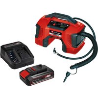 Einhell PRESSITO 18/21 18v Cordless Air Compressor Pump and Inflator 1 x 2.5ah Li-ion Battery Charger