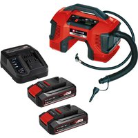 Einhell PRESSITO 18/21 18v Cordless Air Compressor Pump and Inflator 2 x 2.5ah Li-ion Battery Charger
