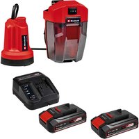 Einhell GE-SP 18 LL Li 18v Cordless Low Level Submersible Clean Water Pump 4500 l/h 2 x 2.5ah Li-ion Battery Charger
