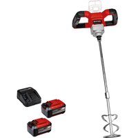 Einhell TE-MX 18 Li 18v Cordless Paint and Plaster Mixer 2 x 5.2ah Plus Li-ion Battery Charger No Case