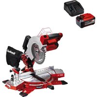 Einhell TE-MS 18/210 Li 18v Cordless Compound Mitre Saw 210mm 1 x 5.2ah Plus Li-ion Battery Charger No Case