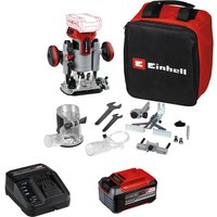 Einhell Professional TP-RO 18 Li BL 18v Cordless Brushless Plunge and Trim Router Kit 1 x 5.2ah Plus Li-ion Battery Charger Bag