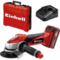 TE AG 18 115 Li 18v Cordless Angle Grinder 115mm 1 x 3ah Li ion Battery Charger Case