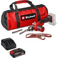Einhell TE-BF 18 Li 18v Cordless Belt File Sander 9mm / 13mm 1 x 2.5ah Li-ion Battery Charger Bag