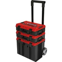 Einhell E-Case Tower Stackable Tool Box Set on Wheeled Trolley
