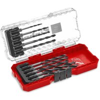 10 Piece Hex Shank Wood Drill Bit Set S Case