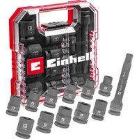 Einhell 12 Piece 1/2" Drive Impact Socket Set in L Case 1/2"