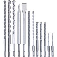 12 Piece SDS Plus Drill Chisel Bit Set