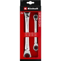 2 Piece Ratcheting Ring Spanner Set