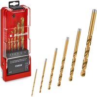 6 Piece HSS G Titanium Coated Drill Bit Set