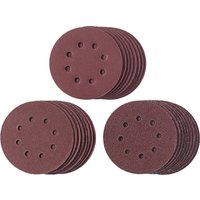 Einhell 25 Piece Disc Sanding Sheet Set 125mm 125mm Assorted Pack of 25