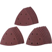 Einhell 20 Piece Delta Sanding Sheet Set 93mm x 93mm Assorted Pack of 20