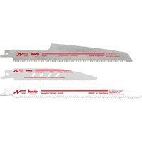 3 Piece Professional Cordless Reciprocating Sabre Saw Blade Set