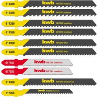 10 Piece T Shank Jigsaw Blade Set