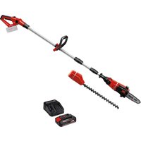 Einhell GE-HC 18 Li T 18v Cordless Telescopic Pole Pruner and Hedge Trimmer 1 x 2.5ah Li-ion Battery Charger