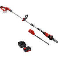 Einhell GE-HC 18 Li T 18v Cordless Telescopic Pole Pruner and Hedge Trimmer 1 x 4ah Li-ion Battery Charger
