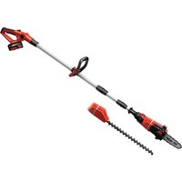 Einhell GE-HC 18 Li T 18v Cordless Telescopic Pole Pruner and Hedge Trimmer 1 x 3ah Li-ion Battery Charger