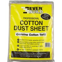 Everbuild Cotton Twill Dust Sheet