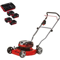 Einhell GE-CM 36/48 Li M 36v Cordless Brushless Mulching Rotary Lawnmower 480mm 4 x 4ah Li-ion Twin or Dual Battery Charger