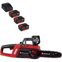 Einhell GE-LC 18/25 Li BL 18v Cordless Brushless Chainsaw 250mm 3 x 4ah Li-ion Charger