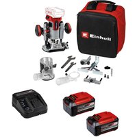 Einhell Professional TP-RO 18 Li BL 18v Cordless Brushless Plunge and Trim Router Kit 2 x 5.2ah Plus Li-ion Battery Charger Bag