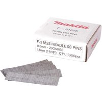 23 Gauge HeadLess Mini Pin 18mm Pack 10000