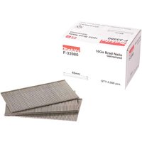 Straight 16 Gauge Finishing Brad Nails 45mm Pack 2000