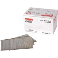 Straight 16 Gauge Finishing Brad Nails 50mm Pack 2000