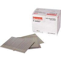 Straight 16 Gauge Finishing Brad Nails 64mm Pack 2000
