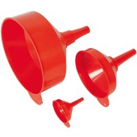 Sealey 3 Piece Fixed Spout Funnel Set