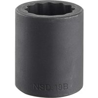 1 2" Drive Bi Hexagon Impact Socket Metric 1 2" 19mm