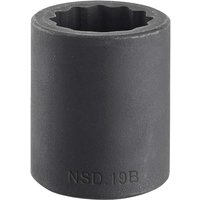 Facom 35 mm 1/2 in Drive Impact Socket, 50mm length