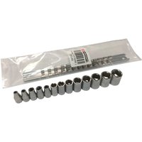 R.40E 1 4" Drive 13 Piece Metric 6 Point Socket Set