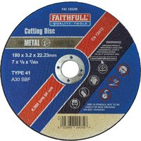 Metal Cut Off Disc 180mm 3.2mm 22mm