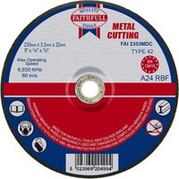 Depressed Centre Metal Cut Off Disc 230mm 3.2mm 22mm