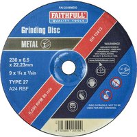 Depressed Centre Metal Grinding Disc 230mm 6.5mm 22mm