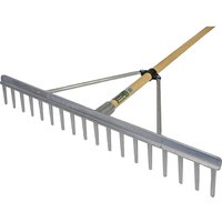 FSC Wooden Handle Aluminium Landscape Rake