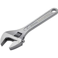 Faithfull - Chrome Adjustable Spanner 100mm 4in Jaw Capacity 15mm FAIAS100MC