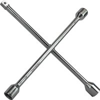 Faithfull Chrome Plated 4 Way Wheel Brace