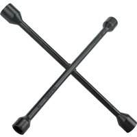 Faithfull Black Powder Coated 4 Way Wheel Brace