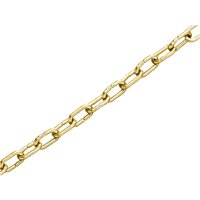 Faithfull Clock Chain Polished Brass 1.6mm 10m