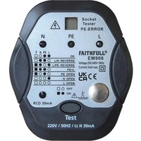 EM908 Socket Polarity RCD Tester